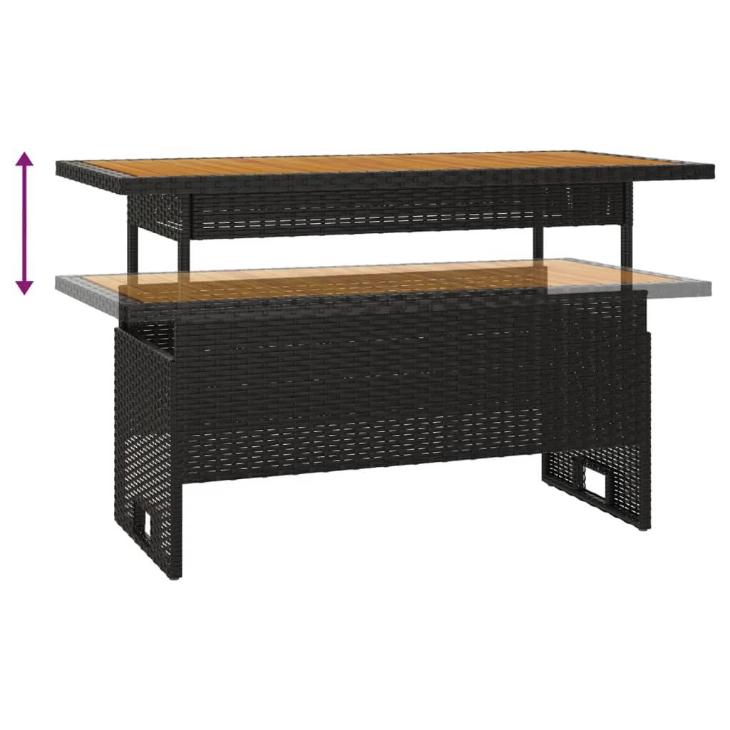 Prolenta Premium - Table bois composite Souad Naturel 100 X 50 X 43/63 cm - P87209N - Image 5
