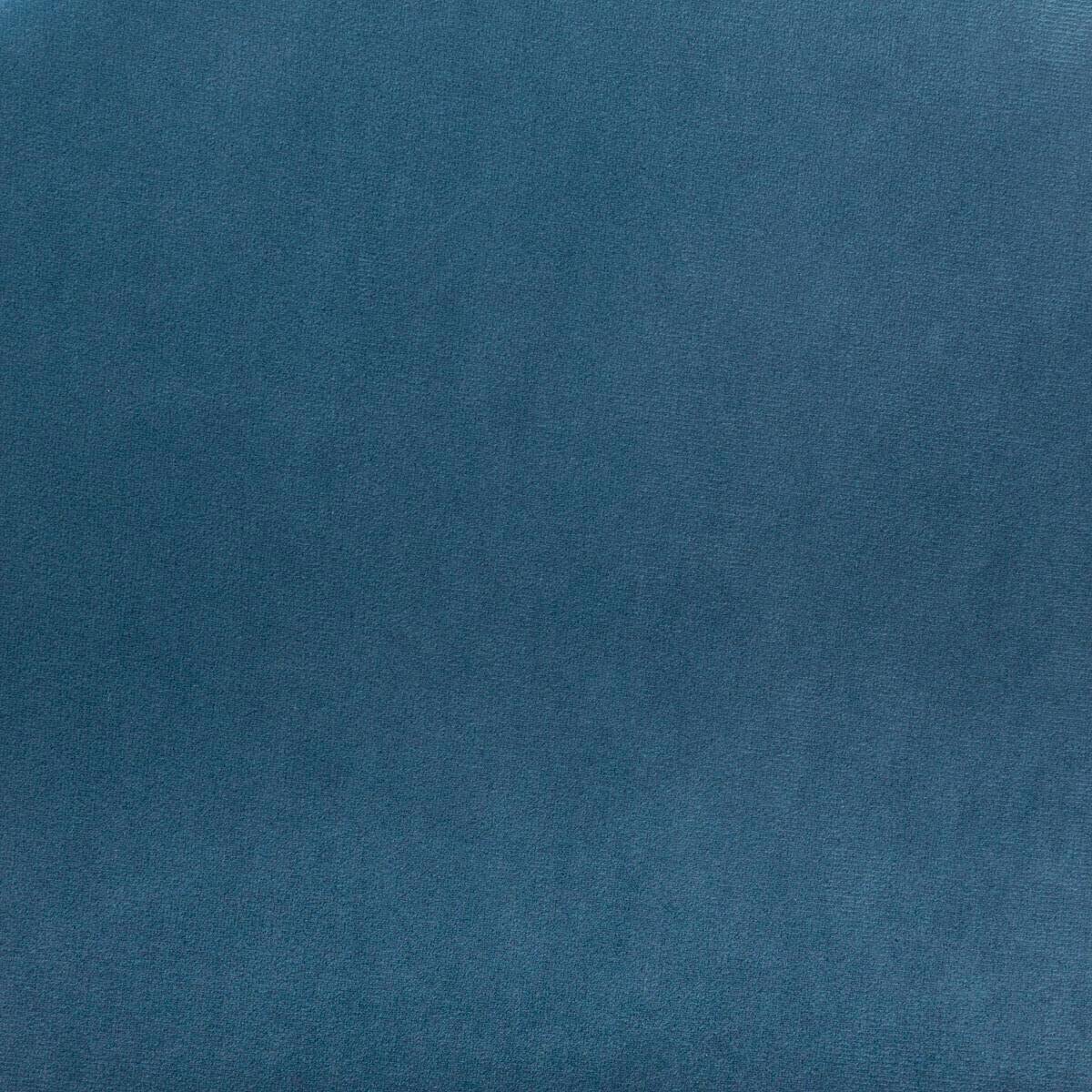 Atmosphera - Tabouret avec Coffre en Velours Bleu et pieds en Bois naturel H 43 cm - Image 4
