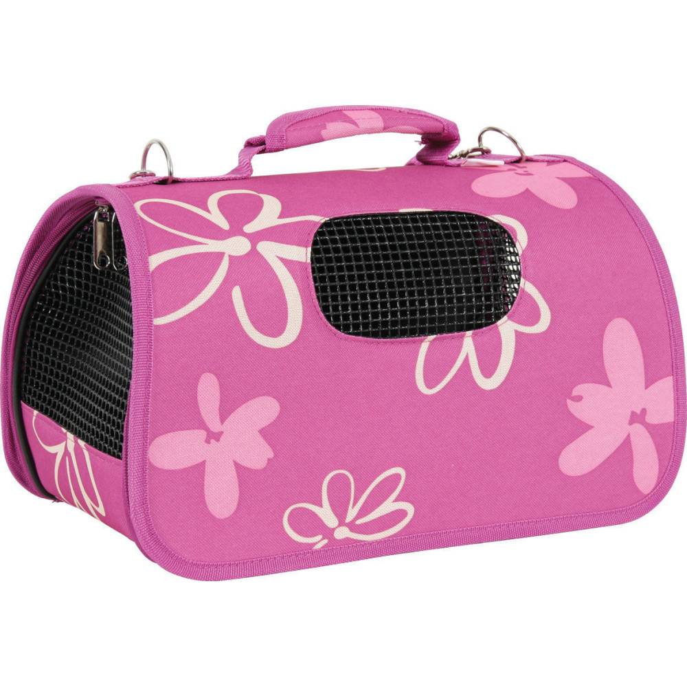 Animallparadise - Panier de transport Flower L couleur prune pour chat ou chien max 8 kg - Image 2