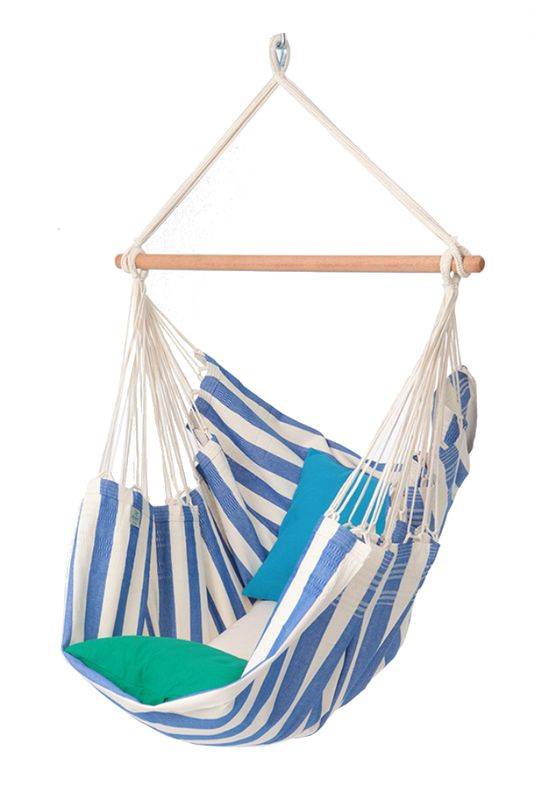 Proloisirs - Toile de hamac chaise suspendue avec bois d'écartement - azul PROLOISIRS