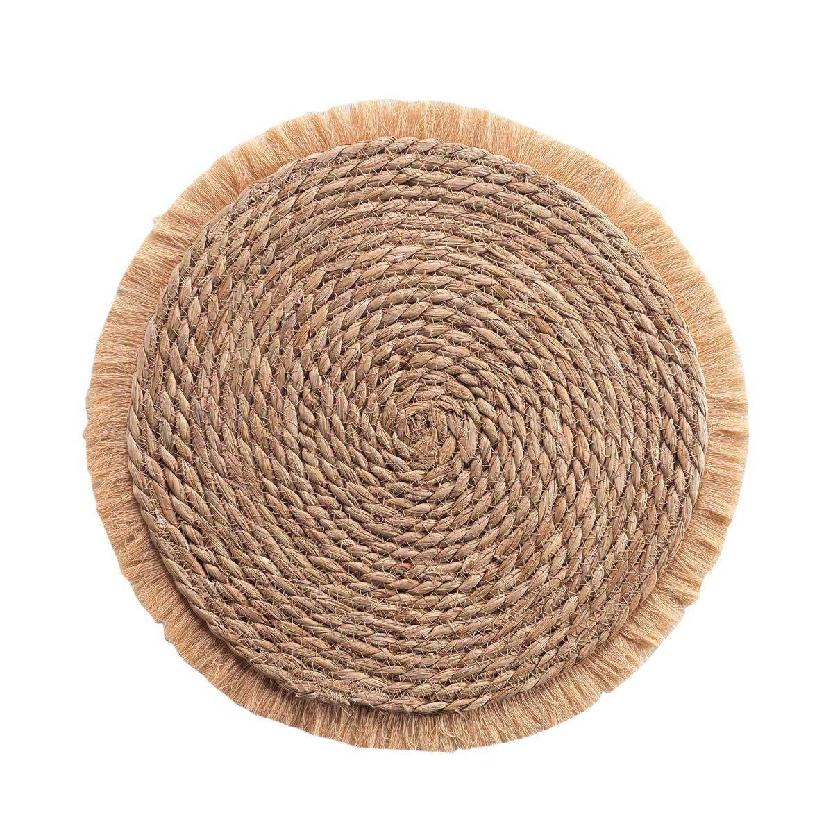 Set de Table Rond en Paille "Oslo" 38cm Naturel - Image 1