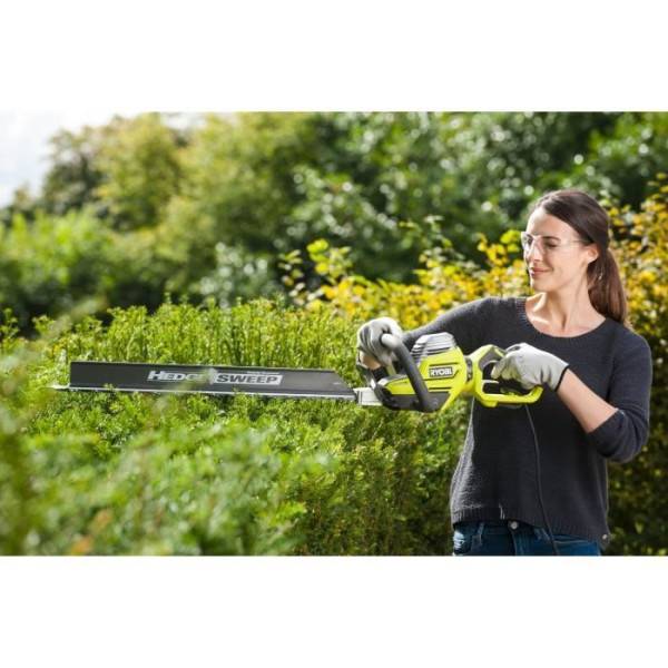 Taille-haies électrique filaire 800 W RYOBI RHT8165RL - lames 65 cm - écartement 34 mm - poignée arriere rotative - HedgeSwee - Image 3