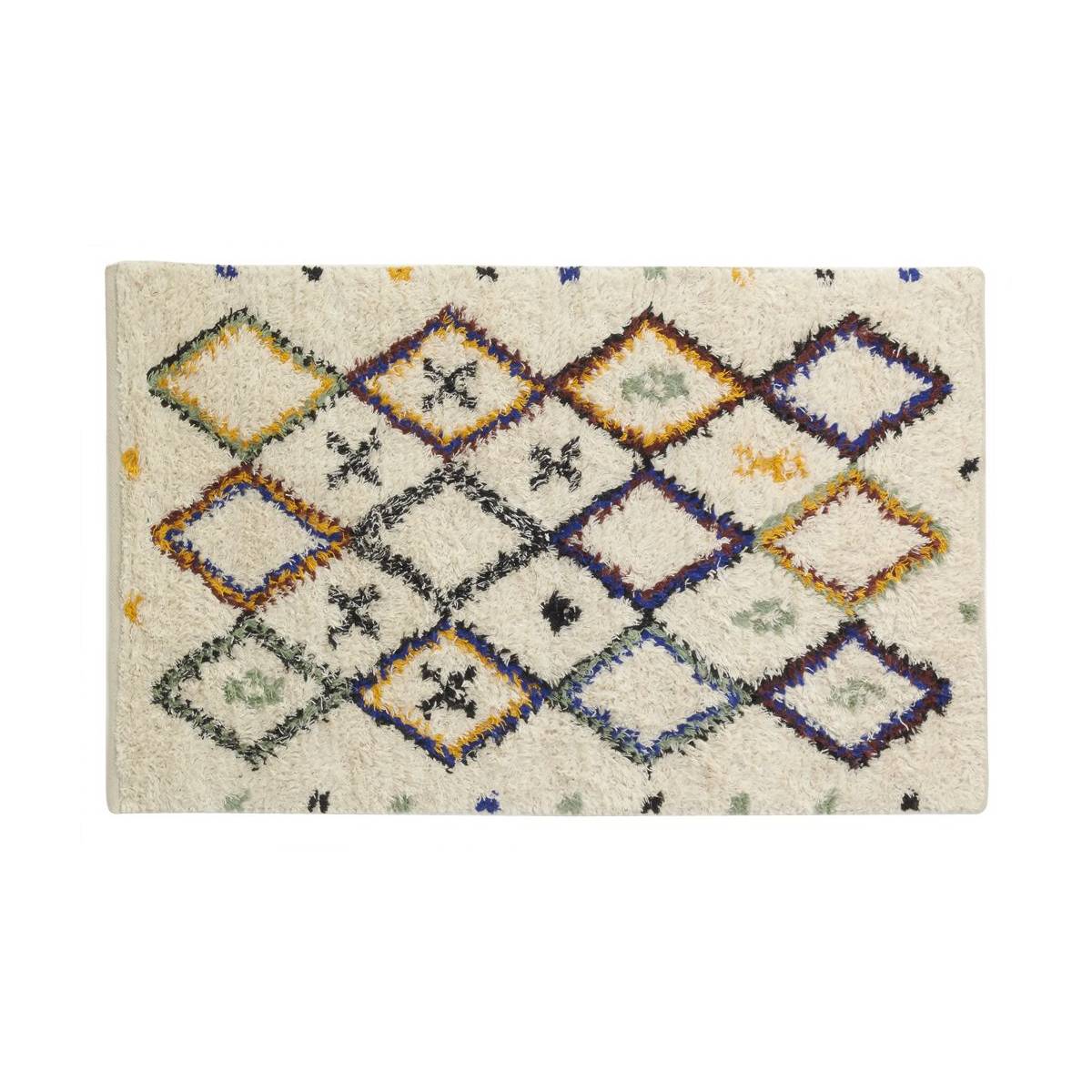 Aubry Gaspard - Tapis berbère en laine et coton tuftés multicolores Losanges - Image 1