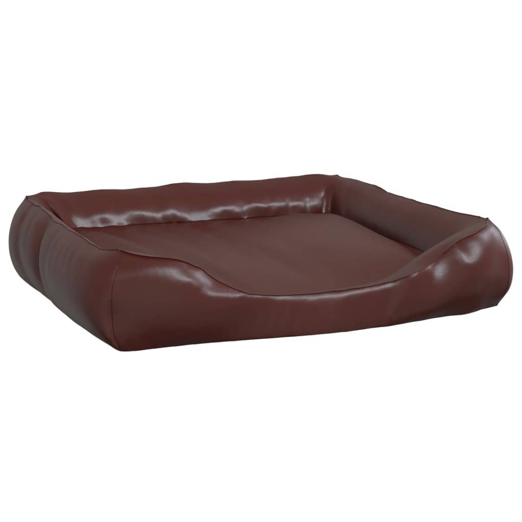 Vidaxl - Lit pour chien Marron 80x68x23 cm Similicuir vidaXL 171244 - Image 2
