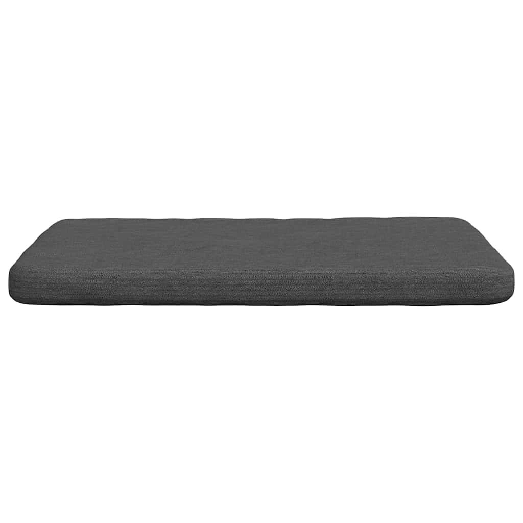 Galettes de Chaise Velours Côtelé Lot de 4 Housses Lavables pour Salon Gris Foncé 40x40x3 cm – ComfortXL Outdoor Living - Image 6