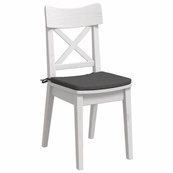 Galettes de Chaise Velours Côtelé Lot de 4 Housses Lavables pour Salon Gris Foncé 40x40x3 cm – ComfortXL Outdoor Living - Image 3