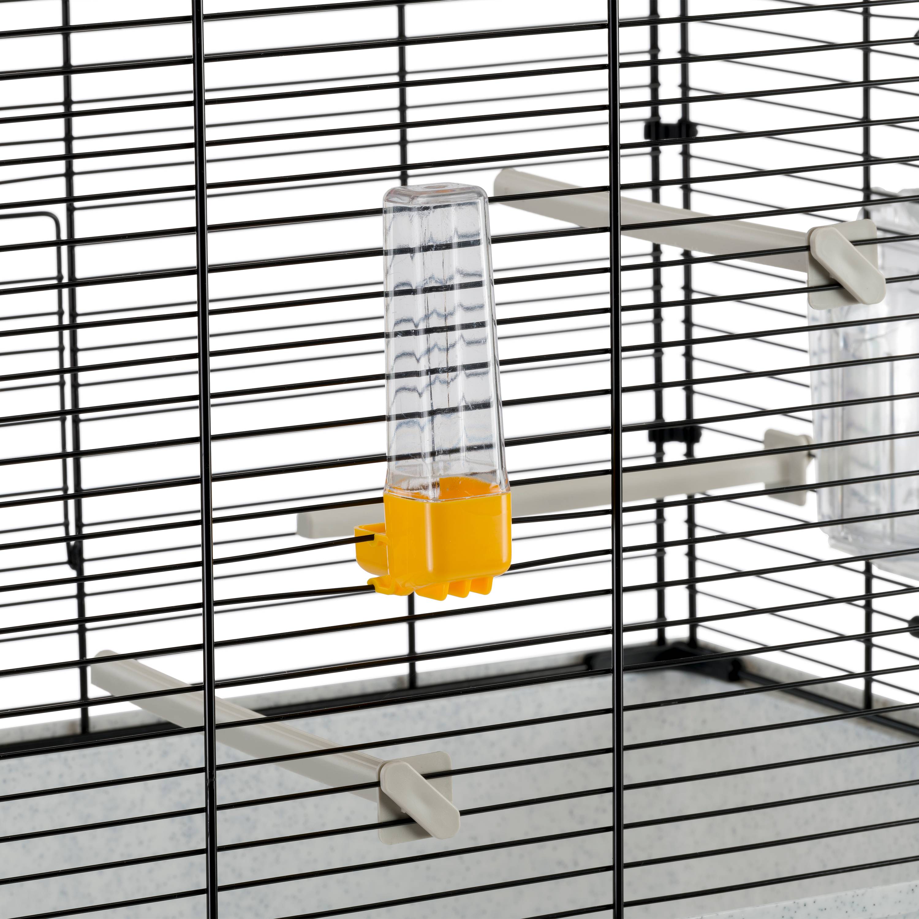 Ferplast - Ferplast Cage Oiseau PIANO 4, Cage Canari Oiseaux, avec Mangeoires, Abreuvoir pour Oiseaux, 59 x 33 x h 55 cm, avec Accessoires, Plateau Amovible - Image 7