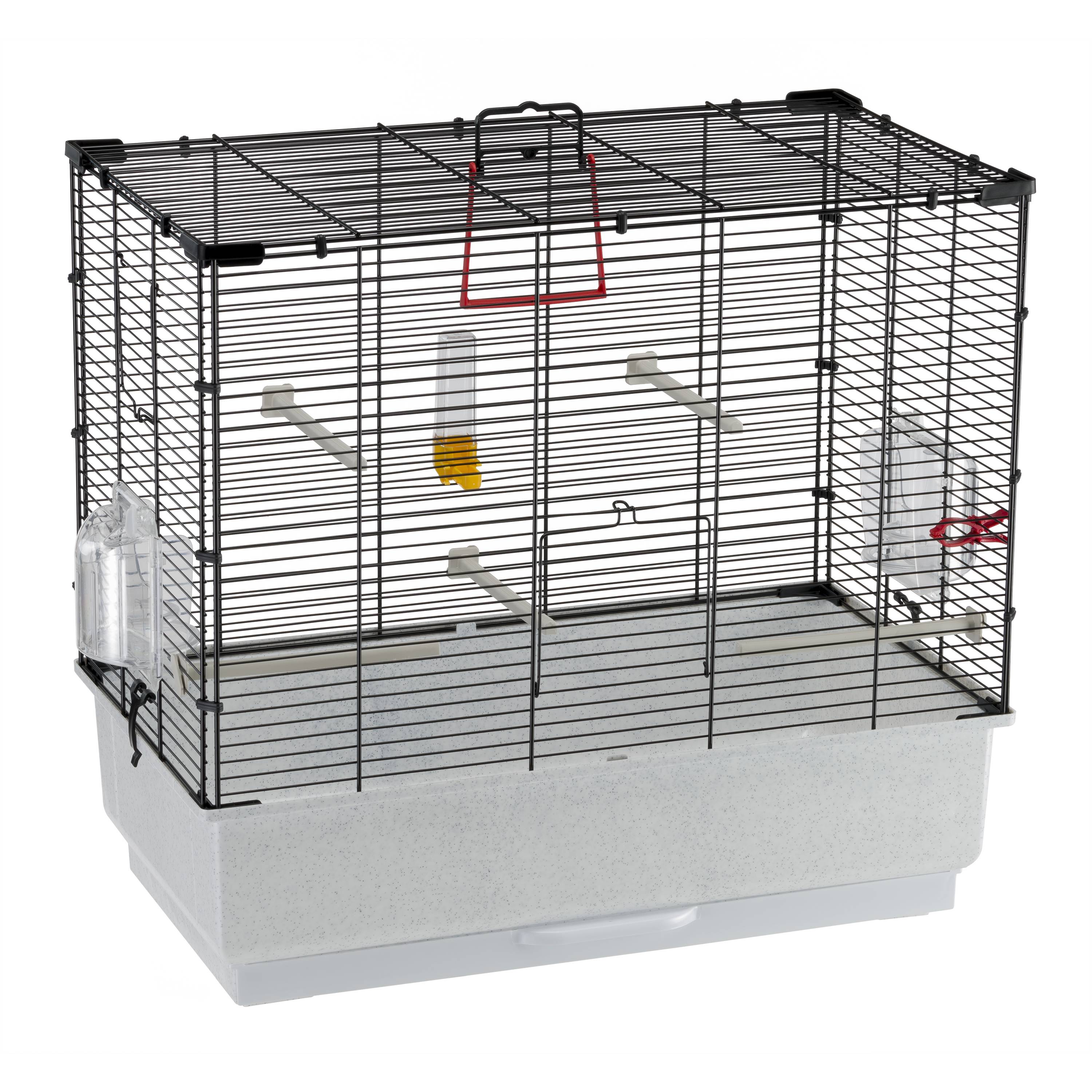 Ferplast - Ferplast Cage Oiseau PIANO 4, Cage Canari Oiseaux, avec Mangeoires, Abreuvoir pour Oiseaux, 59 x 33 x h 55 cm, avec Accessoires, Plateau Amovible - Image 1