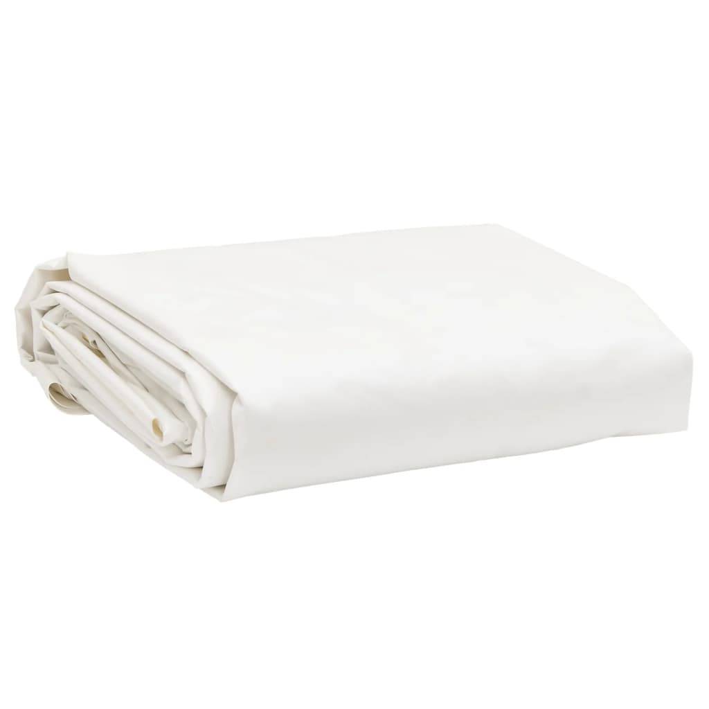 Couverture PVC 650g/m² Étanche pour Protection de Chantier Blanche 2,5x4,5 m – ComfortXL Outdoor Living - Image 1
