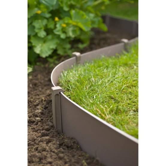 Ancres pour bordure de jardin en polypropylene - NATURE - H26,7 x 1,9 x 1,8 cm - Beige taupe - Image 4