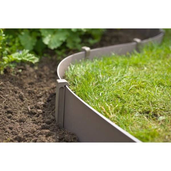 Ancres pour bordure de jardin en polypropylene - NATURE - H26,7 x 1,9 x 1,8 cm - Beige taupe - Image 5