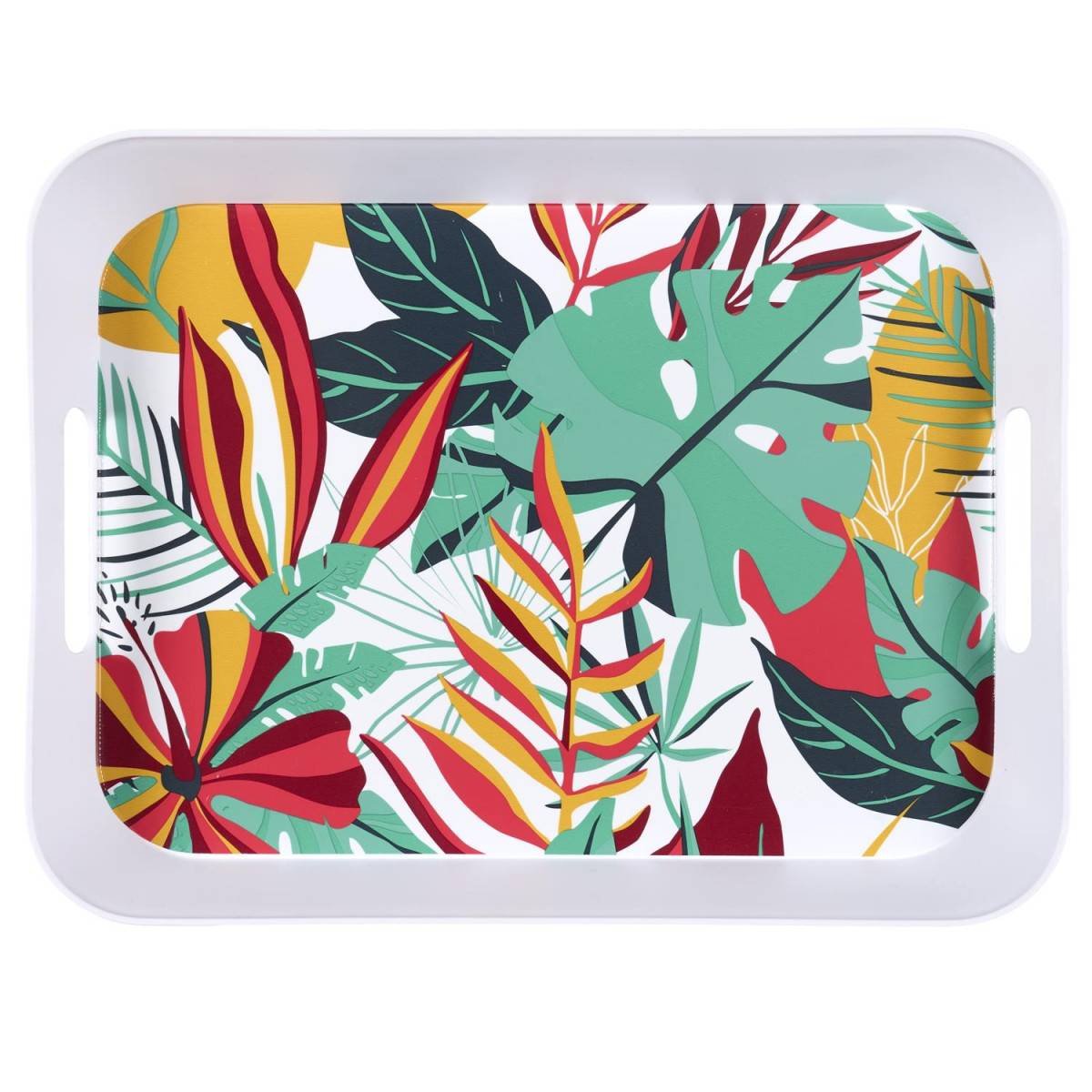 The Home Deco Factory - Plateau de Service "Paradis Exotique" 41cm Multicolore - Image 3