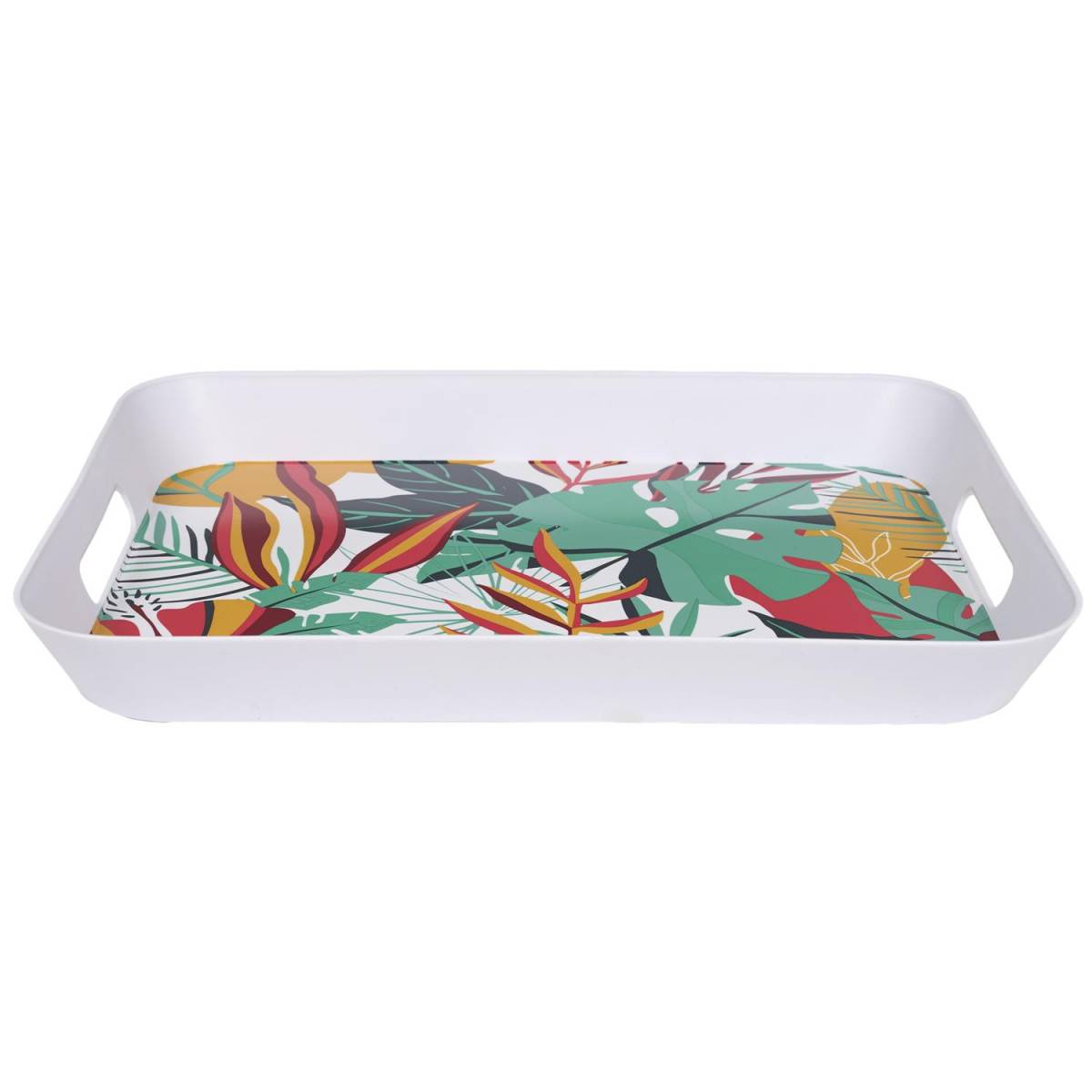 The Home Deco Factory - Plateau de Service "Paradis Exotique" 41cm Multicolore - Image 2