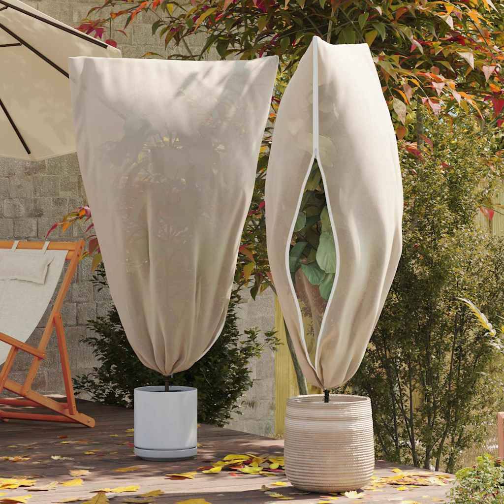 PANGIVO - Housses de protection hivernale tissu non tissé beige 155 x 155 x 155 cm - PANGIVO - Image 1