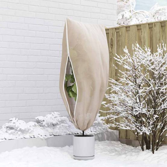 PANGIVO - Housses de protection hivernale tissu non tissé beige 155 x 155 x 155 cm - PANGIVO - Image 5
