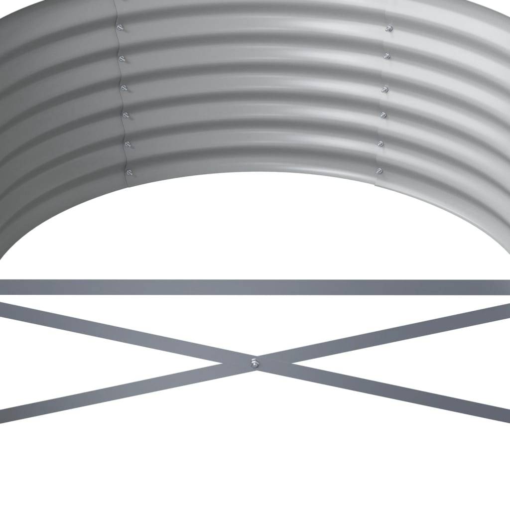 Vidaxl - Lit surélevé de jardin Acier galvanisé 224x80x36 cm gris vidaXL 318919 - Image 4