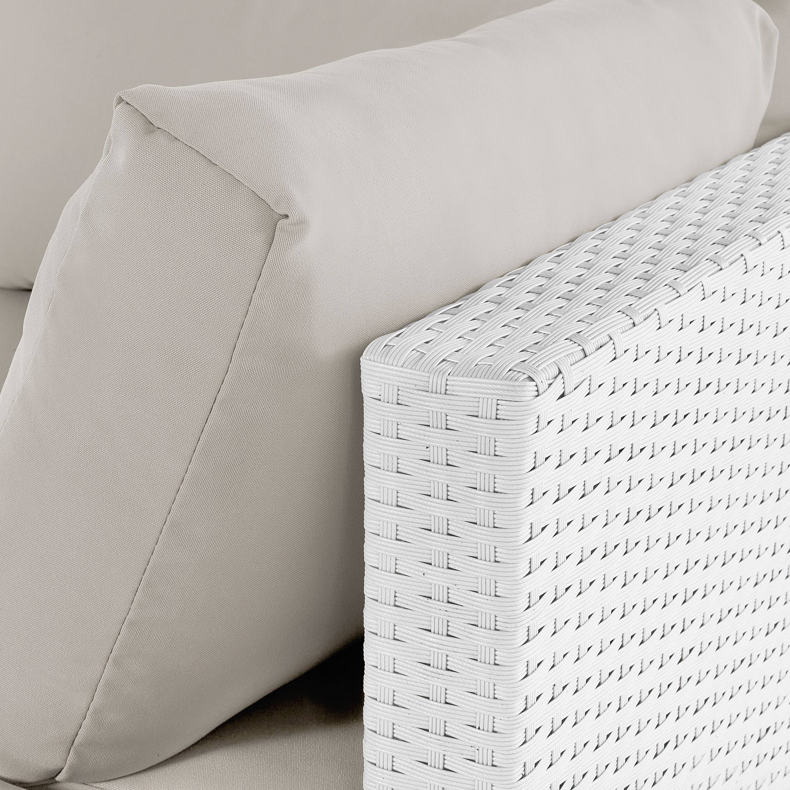 Beliani - Set de jardin, 4 Personnes Polyrotin Blanc SANO - Beliani - Image 9