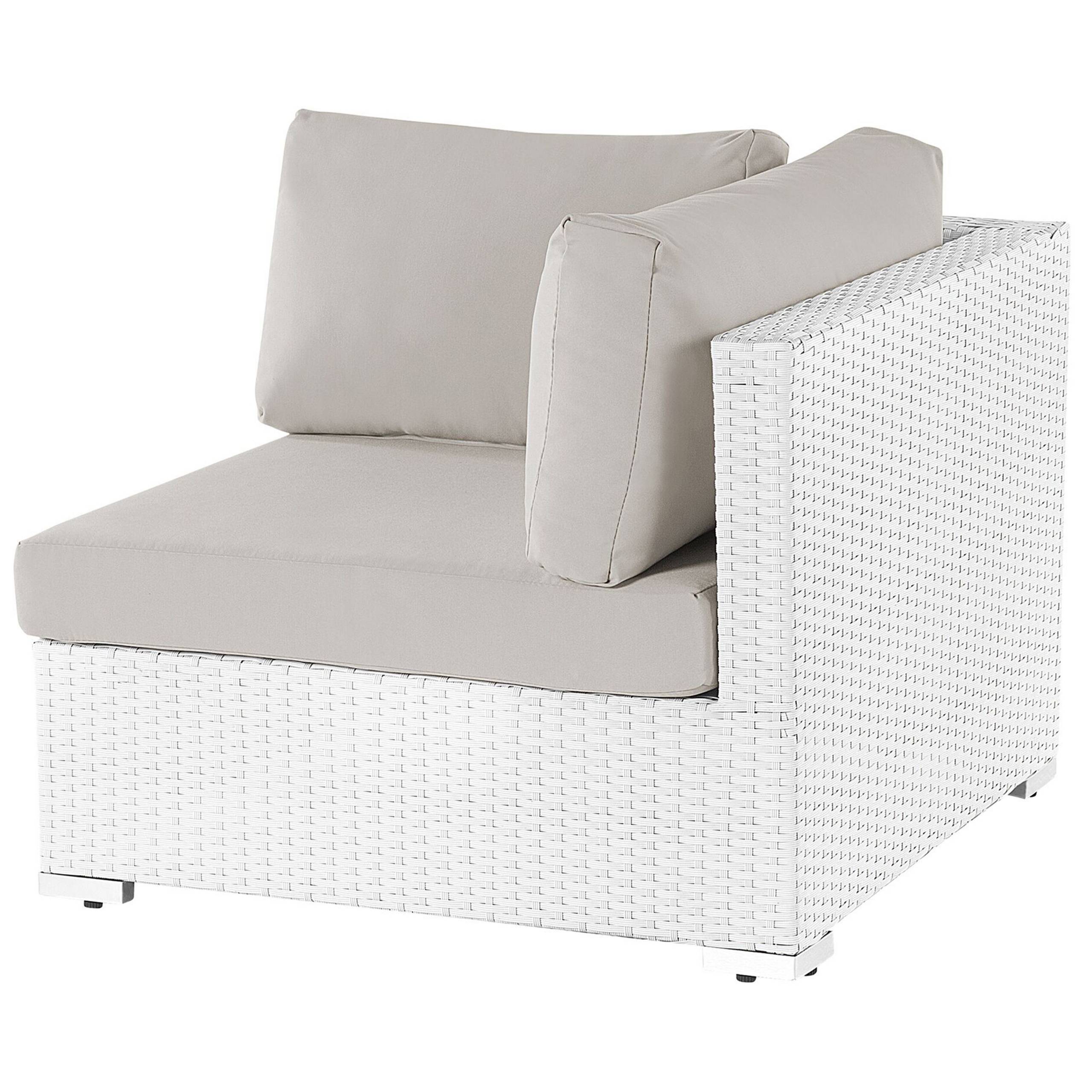Beliani - Set de jardin, 4 Personnes Polyrotin Blanc SANO - Beliani - Image 6