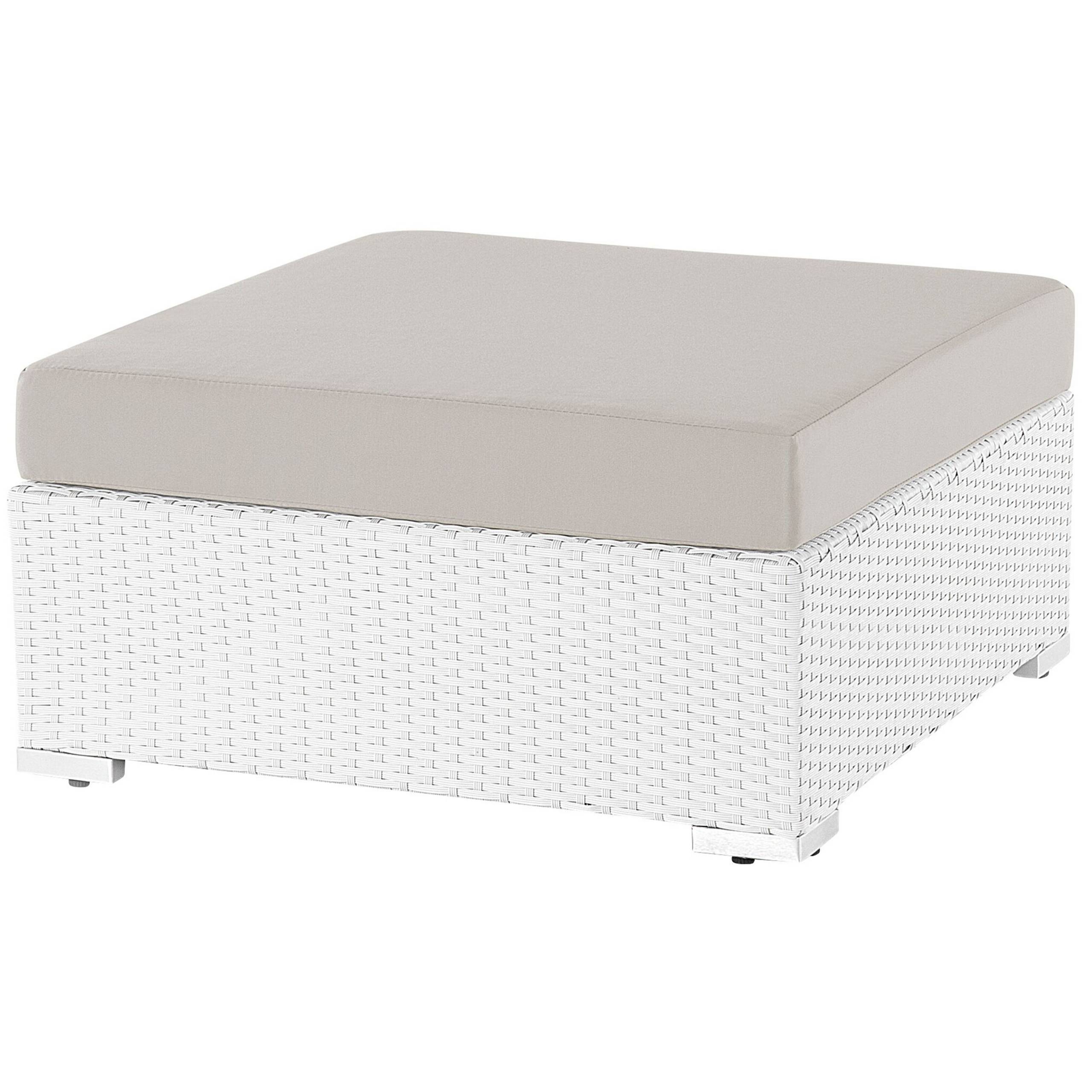 Beliani - Set de jardin, 4 Personnes Polyrotin Blanc SANO - Beliani - Image 7