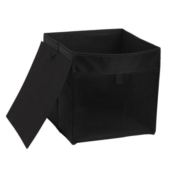Panier à Linge Carré "Pop Up" 30cm Noir - Image 1