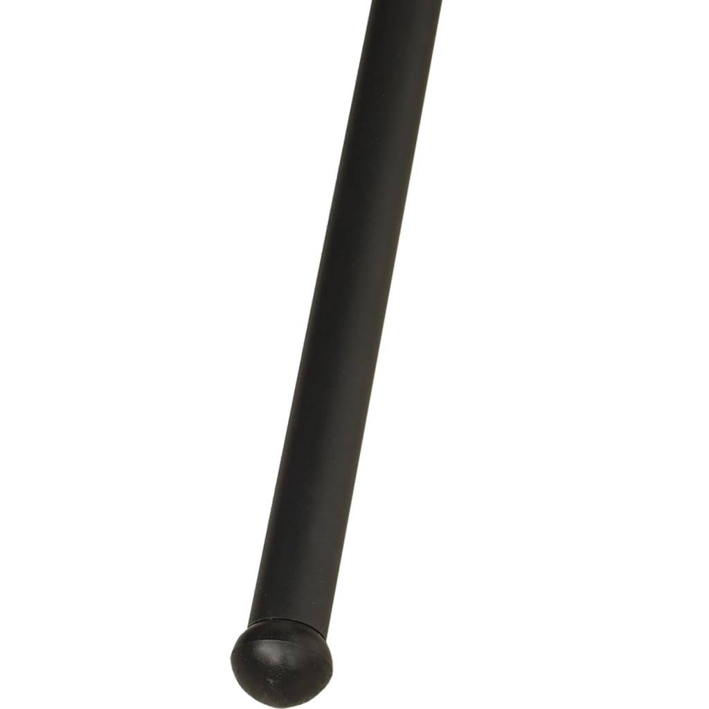 Chaise balançoire de jardin | Chaise d'extérieur et coussin noir tissu Oxford/acier - Image 10
