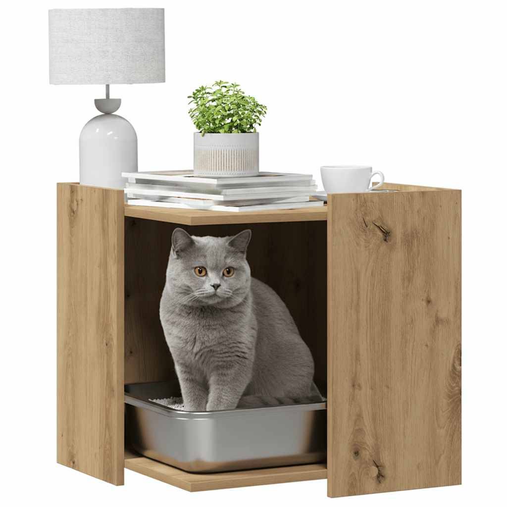 Prolenta Premium - Meuble à litière pour chat bois marron  53 x 53 x 51 cm  - Prolenta premium p348.8 - Image 3