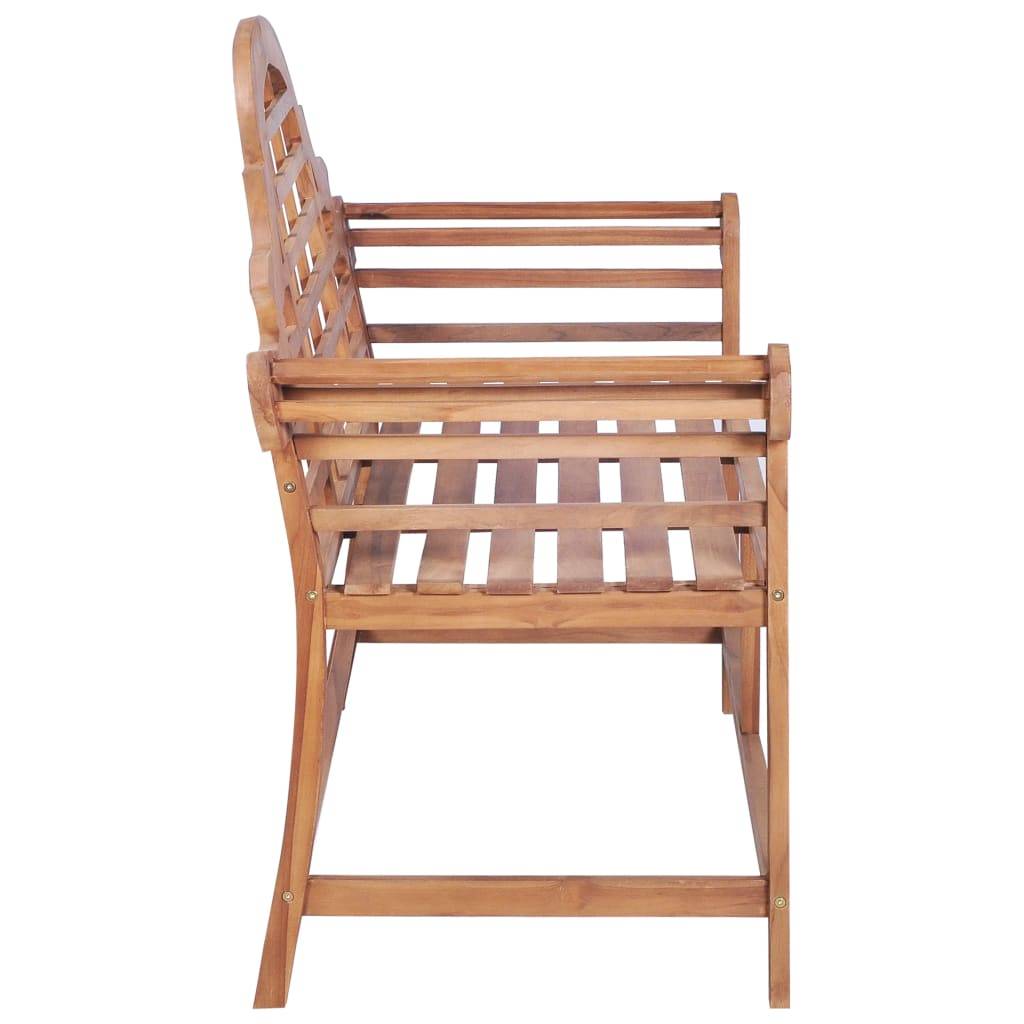 PANGIVO - Banc de jardin bois de teck naturel 127 x 58.5 x 92.5 cm - PANGIVO - Image 3