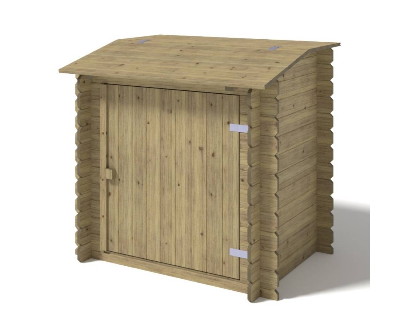 Altanka - Armoire de jardin en bois -1.2x0.89 m - H.1.13 m - imprégné - SZA7 - ALTANKA - Image 1