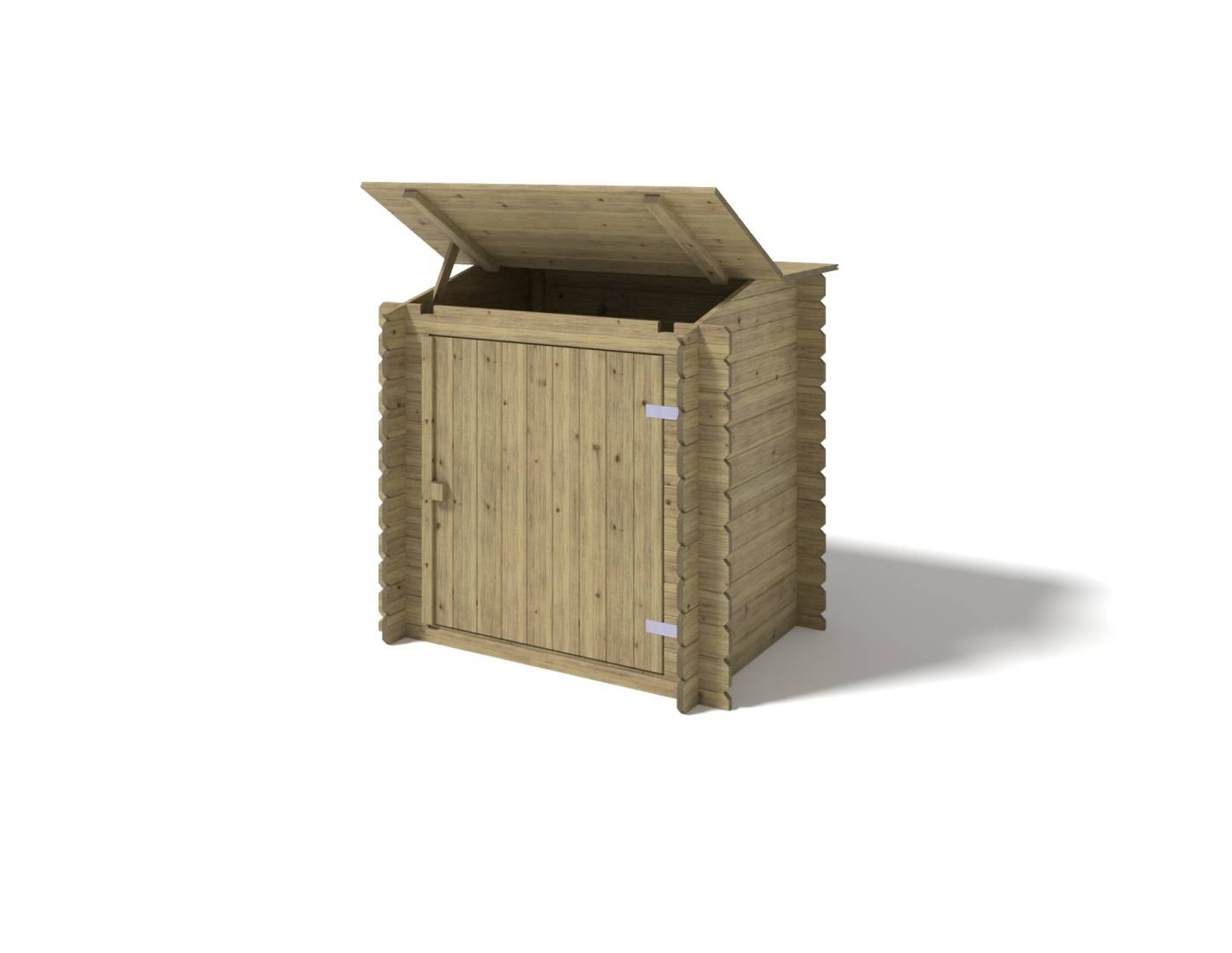 Altanka - Armoire de jardin en bois -1.2x0.89 m - H.1.13 m - imprégné - SZA7 - ALTANKA - Image 7