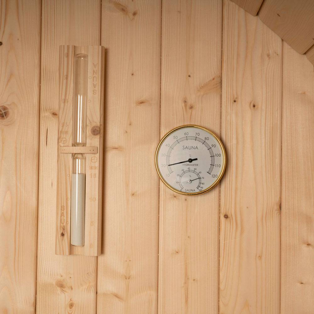 Sauna tonneau extérieur HOME DELUXE LAHTI M - 195 x 120 cm pour 2 personnes - Image 10