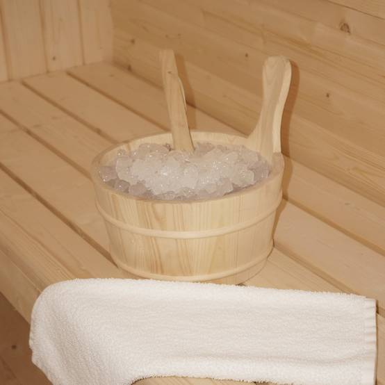Home Deluxe - HOME DELUXE - Sauna extérieur en tonneau Lahti M - Dimensions : L x P x H : env. 185 cm x 120 cm x 185 cm, bois : épicéa - poêle et accessoires de - Image 10