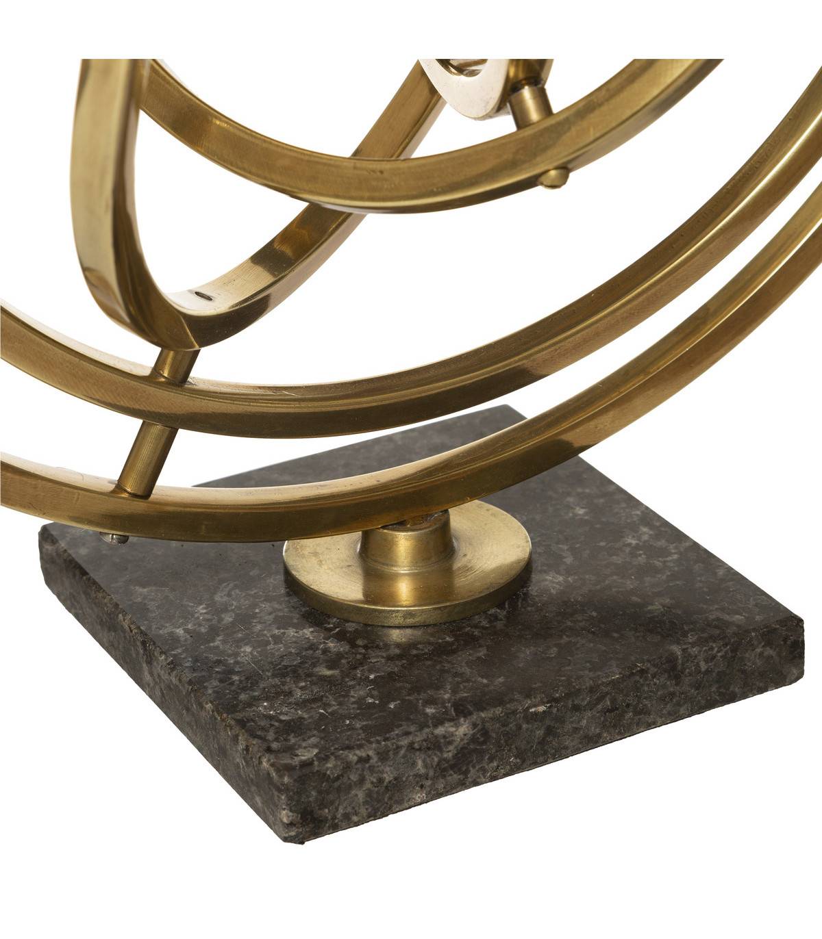 Objet déco Globe en Métal Doré avec cerceaux articulés D 30 x H 37 cm - Image 4