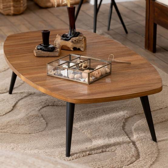Table Basse en Bois "Teck" 120cm Naturel - Image 6