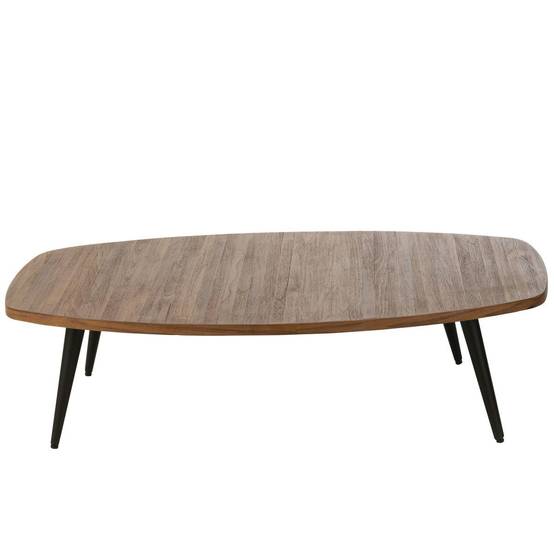 Table Basse en Bois "Teck" 120cm Naturel - Image 2