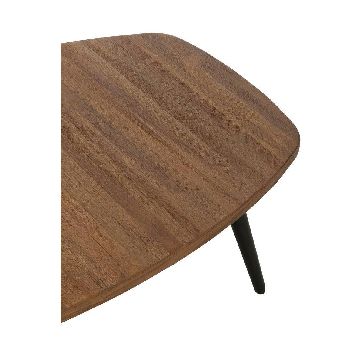 Table Basse en Bois "Teck" 120cm Naturel - Image 5