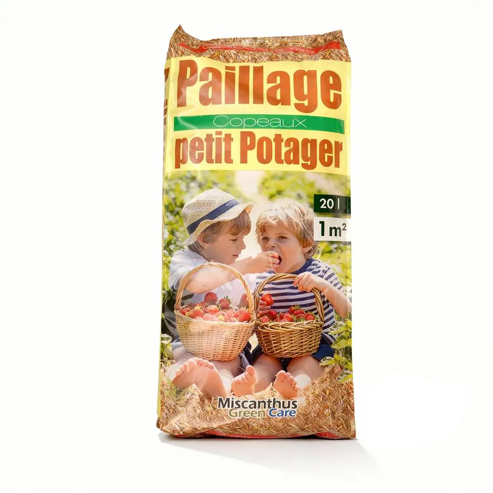 Autre - Copeaux de Roseau pour Potagers et Massifs - Paillage Petit Potager® (Sac de 20L) - Image 1