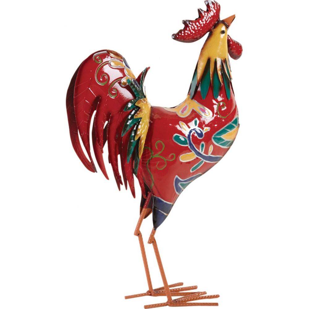 Aubry Gaspard - Coq en métal laqué multicolore - Image 3