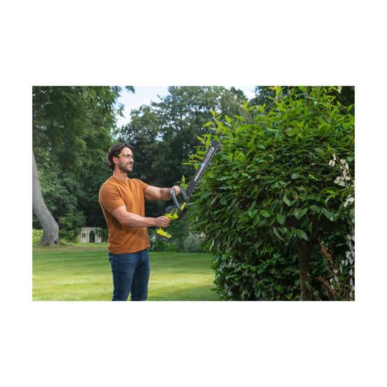Ryobi - Pack RYOBI Taille-haies 18V One+ Brushless LINEA 45 cm RY18HT45A-0 - 1 Batterie 4.0Ah - 1 Chargeur rapide RC18120-140 - Image 4