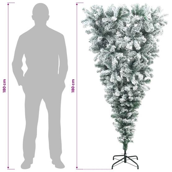 Vidaxl - Sapin de Noël artificiel inversé 180 cm PVC et Acier vidaXL 42055172 - Image 8