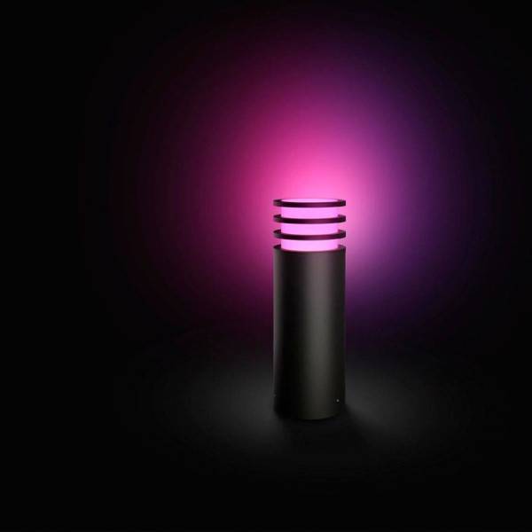 Philips - Lampe sur pied - PHILIPS HUE - Lucca - Anthracite - 1xA60 WCA - IP44 - Image 4
