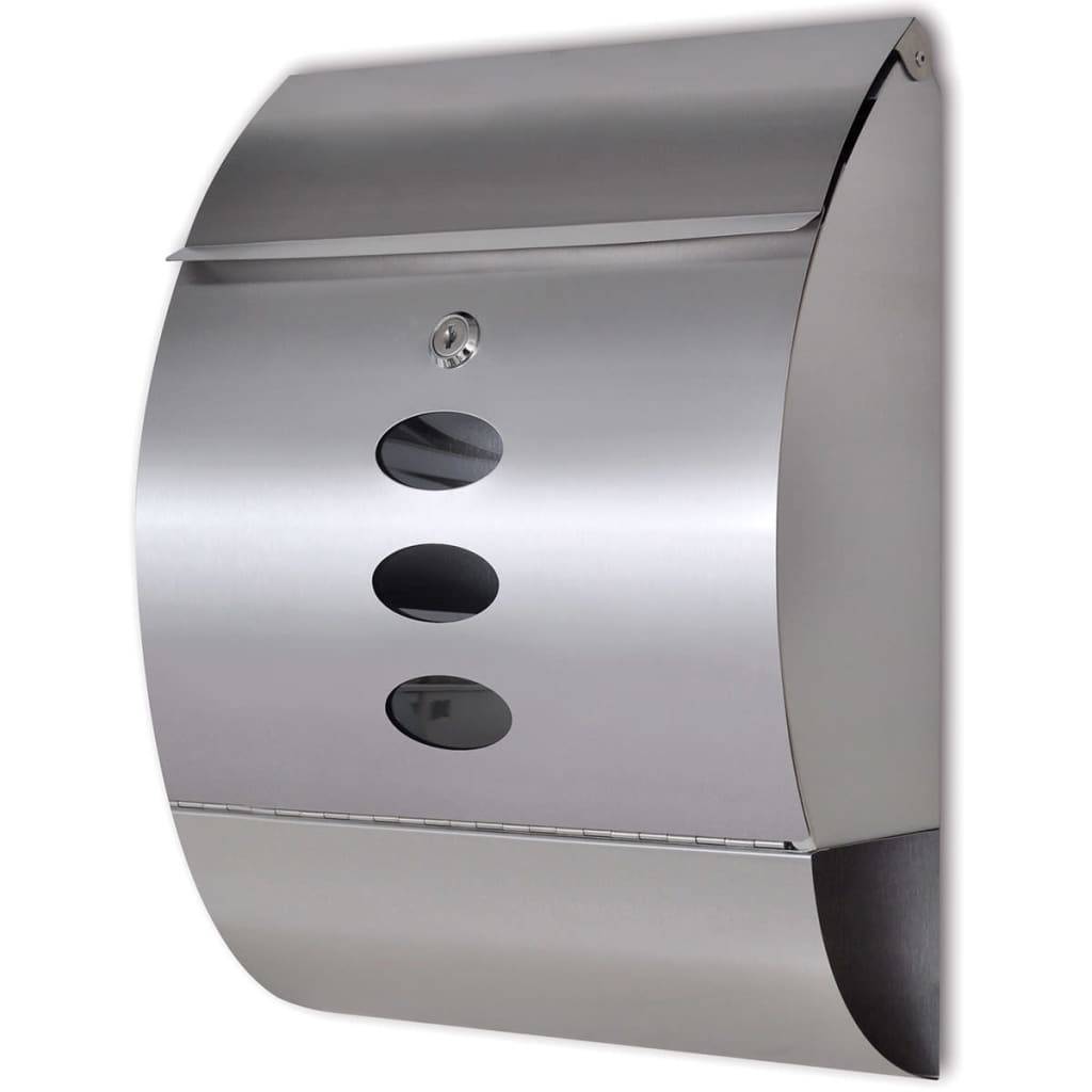 Boîte aux lettres Argent 30 X 12 cm - Prolenta Premium - Image 1