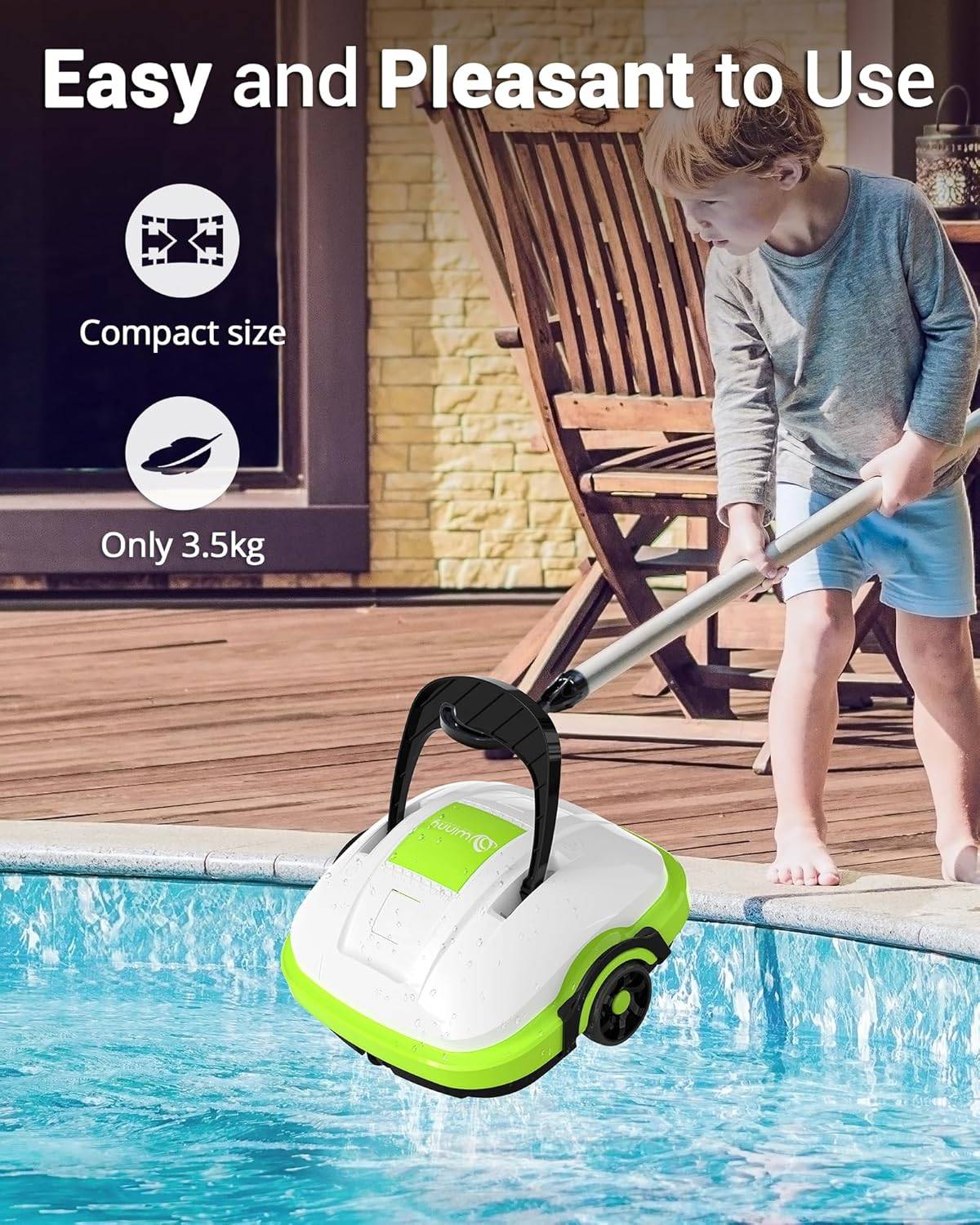 Robot Piscine Sans Fil Osprey 200, Nettoyage Automatique 50 min, Filtration 180 microns, Batterie Rechargeable, Compatible Tous Revêtements - Image 4