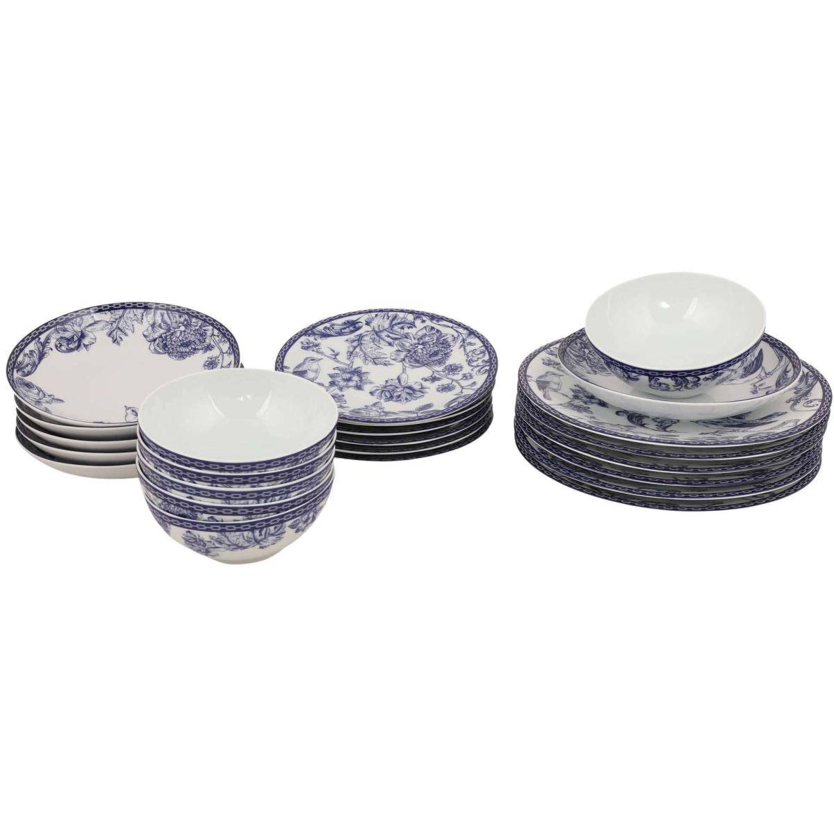 Hanah Home - Service de table en porcelaine Canton 24 pièces - Image 1