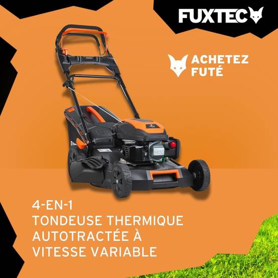 FUXTEC - Tondeuse thermique autotractée 51 cm, 170 cm³, 60 L Easy Clean – FX-RM5170PRO – FUXTEC - Image 2