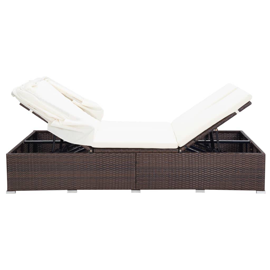 Prolenta Premium - Chaise longue pliante/transat  Vrenja Blanc  194 X 120,5 X 110 cm  - P87209B - Image 2