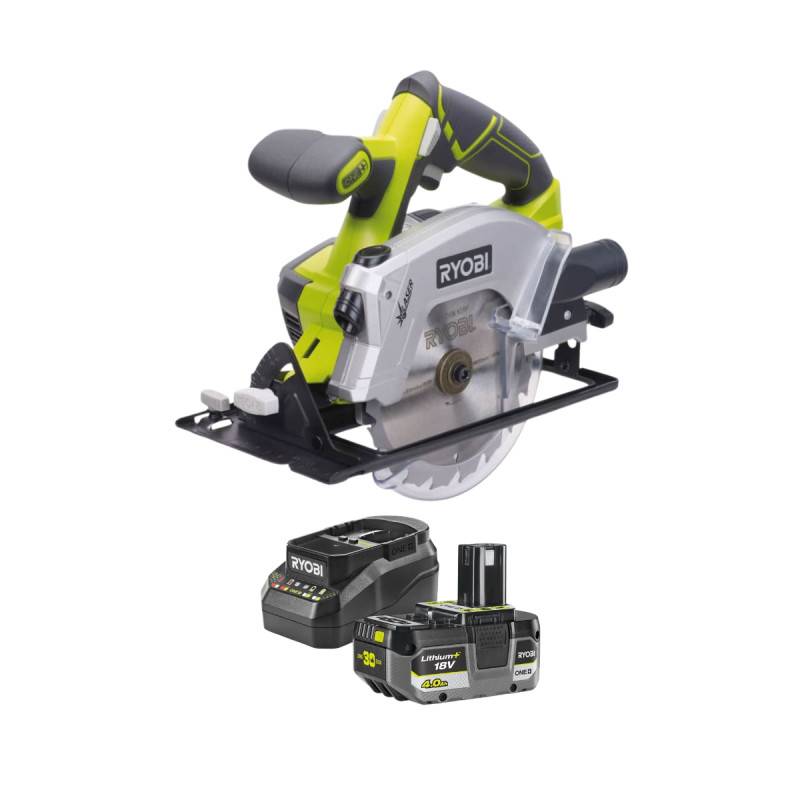 Ryobi - Scie circulaire RYOBI 18V One+ RWSL1801M - 150 mm - Batterie 4,0Ah et chargeur