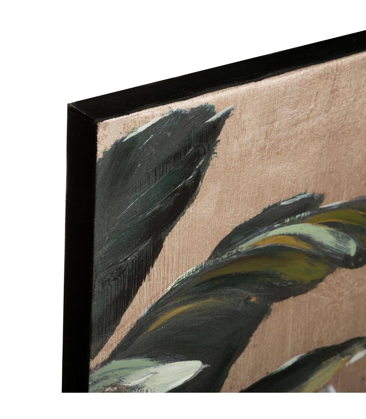 Tableau Triptyque 3 Toiles murales peintes Jungle 90 x 90 cm - Image 2