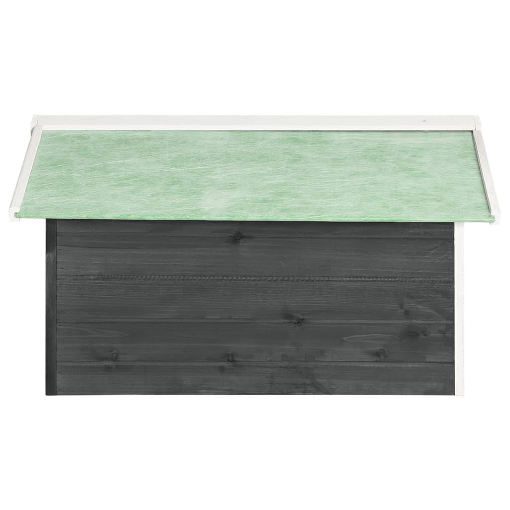 Vidaxl - Garage de tondeuse à gazon 72x87x50 cm Gris et blanc Sapin vidaXL 170879 - Image 7