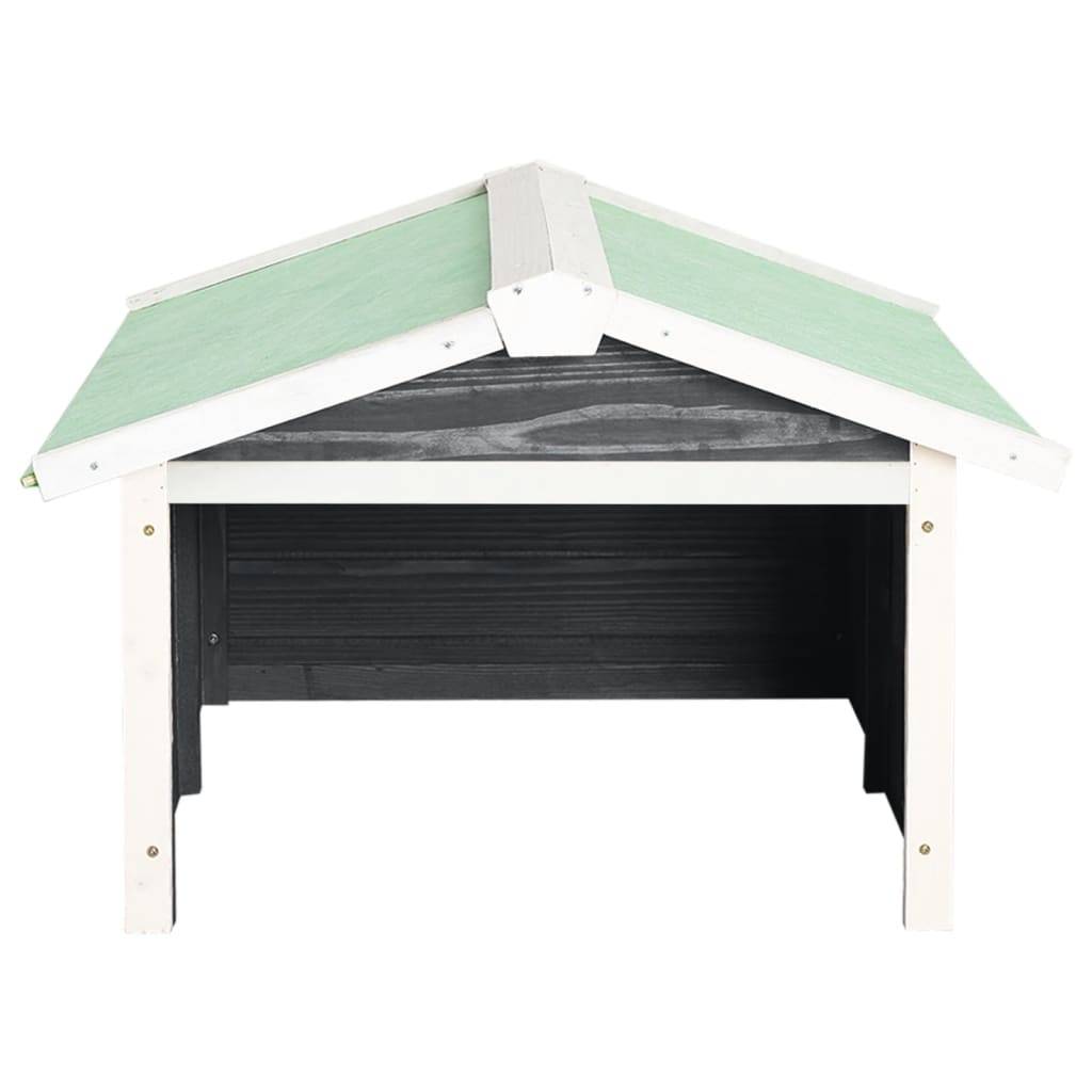Vidaxl - Garage de tondeuse à gazon 72x87x50 cm Gris et blanc Sapin vidaXL 170879 - Image 9