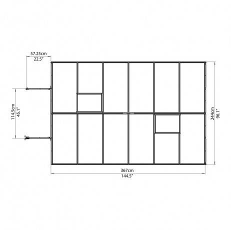 Canopia - Serre de jardin en polycarbonate Essence 8,8 m² - Image 5